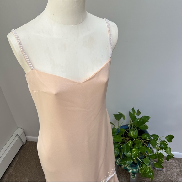 VALENTINO 2-Piece Silk Jacket/Dress Set in Soft Peach, US size 6 - Picture 7 of 15